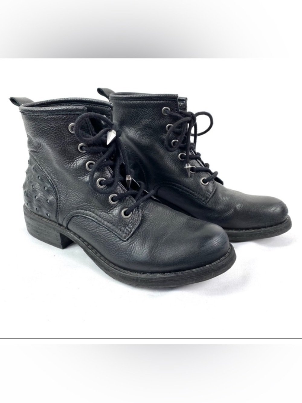 Sam Edelman Lace Up Boots With Studs